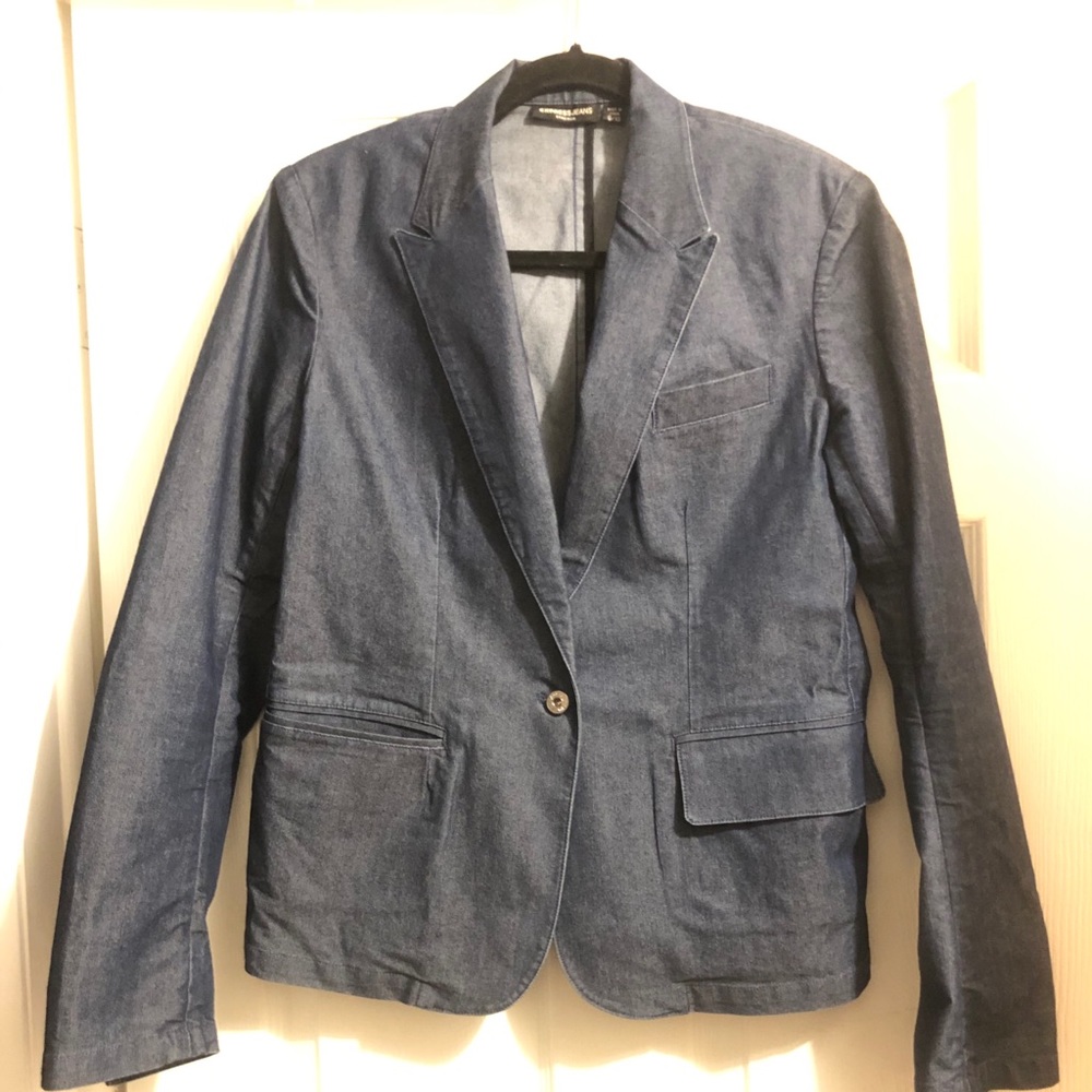 Express stretch jean blazer. Size 9/10